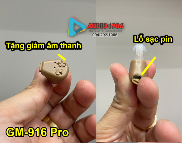 may-tai-tro-thinh-nhet-tai-mini-gm-916-pro-sieu-nho-7