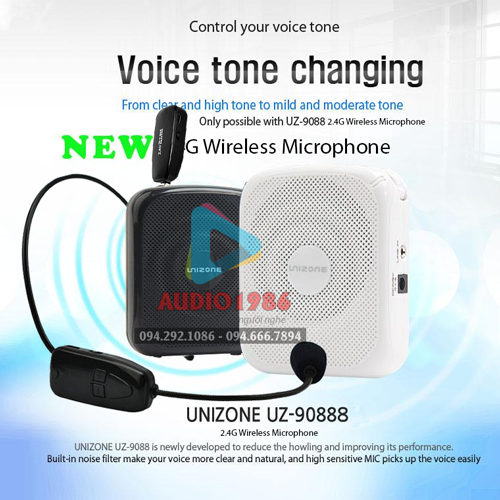 may_tro_giang_unizone_9088s_9088_khng_dy_wireless_mic_khng_dy