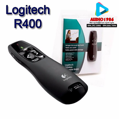 Bút trình chiếu không dây R400 Logitech (Wireless Presenter R400)