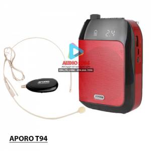 Máy Trợ Giảng Aporo T94 2.4G Micro không dây màu da người hạt gạo