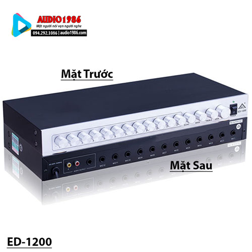 Bộ chia tín hiệu micro hội nghị ED-1200 cho 12 kênh đầu vào hỗn hợp