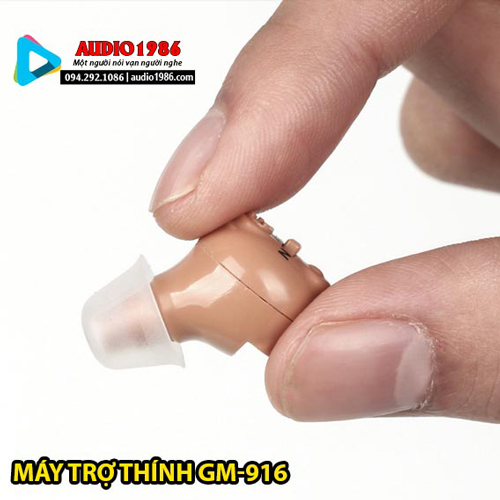 Máy trợ thính GM-916 mini nhét tai có chức năng sạc pin