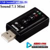 Card âm thanh 3D USB 7.1 - Usb sound 3D - chia mic và loa