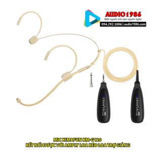 Micro Kimafun KM-G120 mic hạt gạo không dây cho Amply, loa trợ giảng