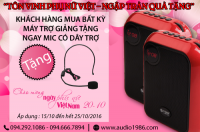 Tri ân khách hàng Mua máy trợ giảng tặng mic trợ giảng ngày phụ nữ việt nam 20-10