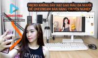 Top 4 Micro Đeo Tai Quàng đầu LIVESTREAM Mic Màu da người hạt gạo mini không cần SoundCard bán hàng trên điện thoại PC
